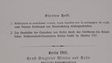 Documentary contributions and research on the history of the Prussian army. Issue 4.