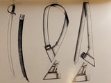 Militaria Austriaca. 1979. Hungarian national flag/flag of the KK Trabantenleibgarde/edged weapons of the Austrian Army 1860-1918