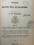 Sammelband! Darstellungen aus der bayerischen Kriegs-und Heeresgeschichte, Heft 9+10. Aus dem Inhalt: Bayerische Manöver/Die k.b. 4.Inf-Brigade 1866/Bayrische Husaren/ Belagerung von Hüningen 1813-1814/Org- und Formationsgeschichte bay. Artillerie.