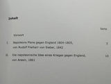 Napoleons Invasionsplan gegen England - zwei Darstellungen.