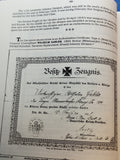 German Iron Cross Documents of World War I.