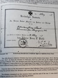 German Iron Cross Documents of World War I.