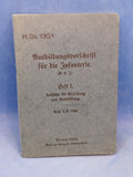 H.Dv. 130/1: Training regulations for the infantry (AVI) Volume 1. Guidelines for education and training. Rare copy!