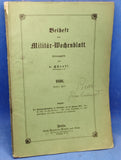 Beiheft zum Militär-Wochenblatt, 1.Heft, 1896. Aus dem Inhalt: Die Kaiserproklomation in Versailles am 18.Januar 1871.