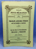 Beiheft zum Militär-Wochenblatt// Themenbeiträge u.a: Scharnhorsts militärisches Testament/Aus dem Leben des Generalleutnant Heinrich v. Schönfeldt