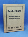 Pocketbook for members of the Reich Association of German Officers (RDO) 1936-1937