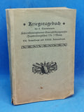 Kriegstagebuch der 8. Linienbatterie Fußartillerieregiments General-Feldzugmeister (Brandenburgisches) Nr. 3 (Mainz). XXI. Armeekorps und XXXXI. Reservekorps, 1915. Selten!