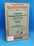 Germany's unification wars 1864-1871 in letters and reports of the leading men. First part: The German-Danish war 1864.