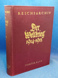 Der Weltkrieg 1914 - 1918. Die militärischen Operationen zu Lande. Vierter Band: Der Marne-Feldzug - Die Schlacht - . Bearbeitet im Reichsarchiv.