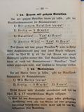 Pocket book of weapons instruction for the Royal Bavarian Infantry. Part 3 Rare original work from 1849!