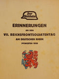 Konvolut von 4 Heften "Erinnerungen an den  Reichsfrontsoldatentag"Heft 7 (1926),Heft 10 (1929),Heft 11 und Heft 12 (1931). In einem Band gebunden!