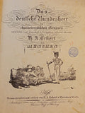 Das deutsche Bundesheer in charakteristischen Gruppen. 9 großformatige und handkolorierte Lithographien im Sammelband. Seltene Rarität!