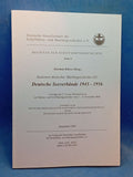 Deutsche Seeverbände 1945-1956 (Beiträge zur Schiffahrtsgeschichte).