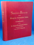 Sanitäts-Bericht über die Königlich Preußische Armee, das XII. und XIX. ( 1. und 2. Königlich Sächsische ) und das XIII. ( Königlich Württembergische ) Armeekorps für den Berichtszeitraum vom 1.April 1892 bis 31.März 1894