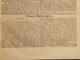 Military Newspaper of the Year 1864, Volume XVII, complete from Nos. 1-105. A first-class reference work of the Imperial and Royal Army with military reports from Austria and other European states (including Prussia).