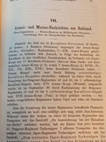 Jahrbücher für die deutsche Armee und Marine. Januar bis März 1897. Aus dem Inhalt: schwere Belagerungsartillerie bei Festungen/ Feldzüge 1796/ Wirkung Handfeuerwaffen sowie viele weitere Themen.