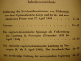 Englands Griff Nach Norwegen - Auswahl aus dem IV. amtlichen Deutschen Weißbuch.
