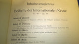Konvolut von 11 Beiheften der Internationale Revue über die gesamten Armeen und Flotten des Jahres 1903 in einem Band gebunden.