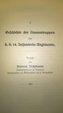 Festschrift zur Jahrhundert-Feier des k.b. 14. Infanterie-Regiments "Hartmann" 1814-1914 vom 11. bis 13. Juli 1914 in Nürnberg.