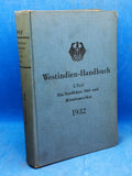 Naval leadership! West Indies Handbook. Part 1: The northern coast of South and Central America, 1933. Rare!