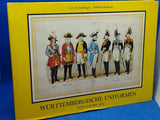 Württemberg uniforms from 1638 to 1854.