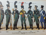 Württemberg uniforms from 1638 to 1854.
