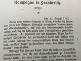 Goethe, Kampagne in Frankreich 1792 und Belagerung von Mainz 1793.
