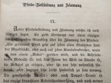 Über die Reitkunst. 1.+2.Abtheilung: Über die Reitkunst/Reiterpredigten. Ursache und Wirkung. In einem Band gebunden! So komplett!