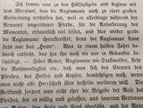 Über die Reitkunst. 1.+2.Abtheilung: Über die Reitkunst/Reiterpredigten. Ursache und Wirkung. In einem Band gebunden! So komplett!