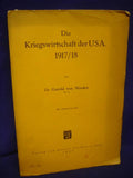 Die Kriegswirtschaft der USA. 1917/18