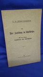 K.B. Schießschule. Nur für den Dienstgebrauch! Über Ausbildung im Schulschießen. Mit der Anlage: Ausbildung zum Schulschießen. Seltene Orginalschrift, nur von der K.B. Schießschule ausgegeben!