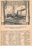 1917 Young Germany's Fleet and Colonial Calendar