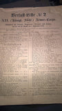Seltene Rarität! Verlustliste No. 2 des XII (sächs.) Armee-Corps bei den Schlachten von Nouart, Beaumont, Givonne und Sedan am 29.August bis zum 1.September 1870.