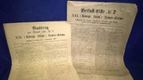 Seltene Rarität! Verlustliste No. 2 des XII (sächs.) Armee-Corps bei den Schlachten von Nouart, Beaumont, Givonne und Sedan am 29.August bis zum 1.September 1870.