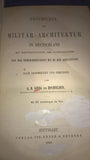 Geschichte der Militär-Architektur in Deutschland mit Berücksichtigung der Nachbarländer. Von der Römerherrschaft bis zu den Kreuzzügen. Nach Denkmälern und Urkunden. Seltene Orginal-Ausgabe !