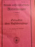 Sammelband Militär-Wissenschaftliche Mitteilungen, 1922: Befestigungen/Verbundene Waffen/Kampfmittel Flugzeug/Kavallerie und weitere Aufsätze.