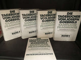 Die Tagebücher von Joseph Goebbels. Aufzeichnungen 1923-1941. Band 1- 4 und der dazugehörige Zusatzband
