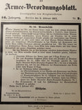 Armee-Verordnungsblatt, kompletter Jahrgang 1912. Offizielle und amtliche Mitteilungen des preußischen Kriegsministeriums zu Militärischen Fragen aller Art. Höchst informativ und sehr selten noch zu bekommen!!