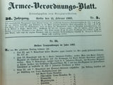 Armee-Verordnungsblatt, kompletter Jahrgang 1902. Offizielle und amtliche Mitteilungen des preußischen Kriegsministeriums zu Militärischen Fragen aller Art. Höchst informativ