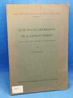 Zum Dsungarenkrieg im 18.Jahrhundert: Berichte des Generals Funingga.