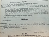 Armee-Verordnungsblatt, kompletter Jahrgang 1897. Offizielle und amtliche Mitteilungen des preußischen Kriegsministeriums zu Militärischen Fragen aller Art. Höchst informativ und sehr selten noch zu bekommen!!