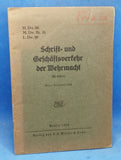 H.Dv.30. M.Dv.Nr.15 .L.Dv.30 Schrift- und Geschäftsverkehr der Wehrmacht. Vom 1. November 1939.