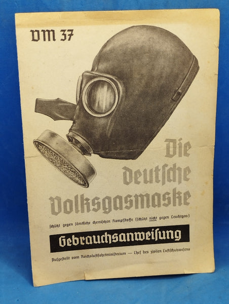 Die deutsche Volksgasmaske. Gebrauchsanweisung