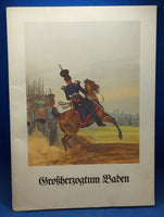Großherzogtum Baden, nach altkolorierten Lithographien um 1840 aus der Sammlung Sämtliche Truppen von Europa.