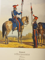 Königreich Württemberg, nach altkolorierten Lithographien um 1840 aus der Sammlung Sämtliche Truppen von Europa