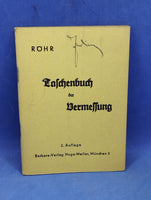 Taschenbuch der Vermessung.