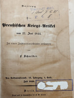 Die preußischen Kriegs-Artikel vom 27. Juni 1844: in einer Instructionsstunde erläutert.