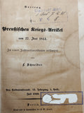 Die preußischen Kriegs-Artikel vom 27. Juni 1844: in einer Instructionsstunde erläutert.