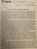 Feldgrau. Mitteilungen einer Arbeitsgemeinschaft.Kompletter Jahrgang 1959 in 6 Heften.