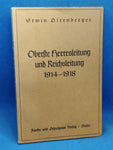 Oberste Heeresleitung und Reichsleitung 1914-1918